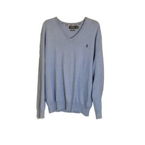 Polo Ralph Lauren Men's XL Sweater Pima Cotton Blue Pony Comfort Preppy